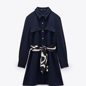 Zara Belted Mini Dress